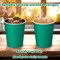 50-Pack 8 oz Disposable Paper Cups – Hot/Cold Beverage Cups for Coffee, Tea, Water, and More, Ideal for Offices, Parties, Home, and Travel – Thickened Paper Style (Green)